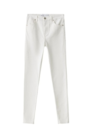 Jean skinny taille haute - Blanc