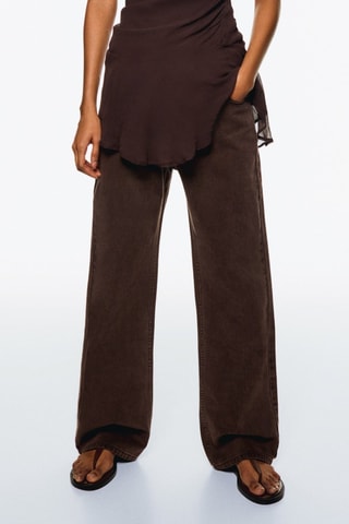 Jean straight - Marron