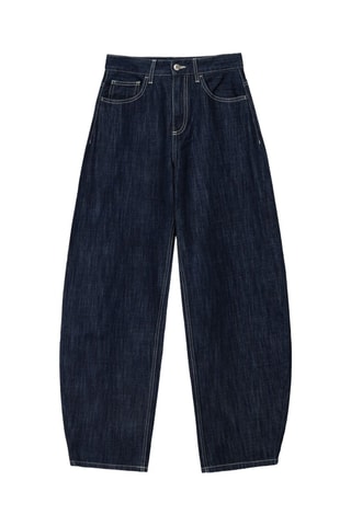 Jean barrel - Bleu marine