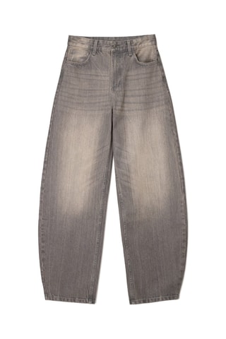 Jean barrel - Gris foncé