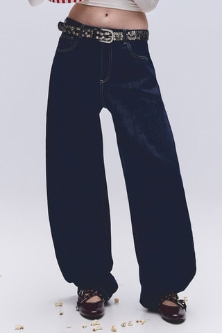 Jean wide legs - Bleu marine