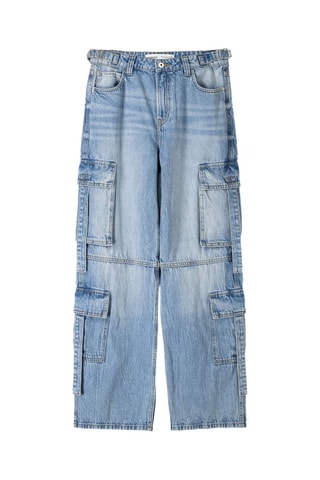 Jean cargo - Bleu clair