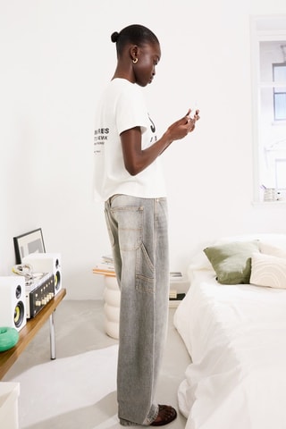 Jean ballon - Gris clair