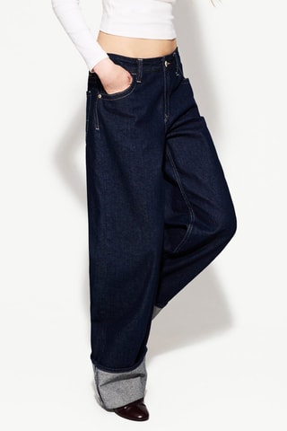 Jean wide legs - Bleu marine