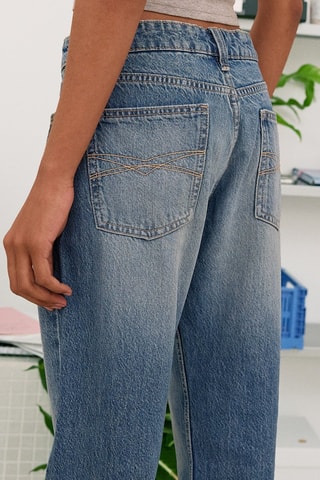 Jean straight - Bleu pétrole