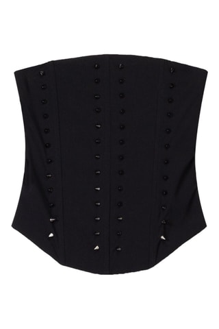 Top bustier - Noir