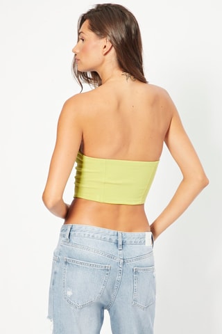 Crop top bustier - Vert