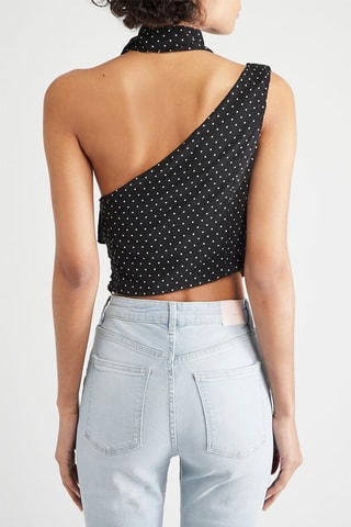 Top asymétrique - Noir