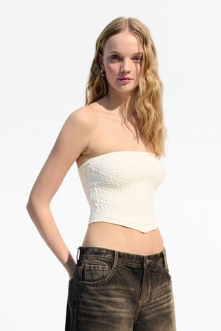 Top bustier - Ecru