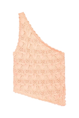 Crop top asymétrique - Rose