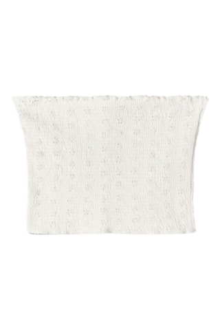 Crop top bustier - Blanc