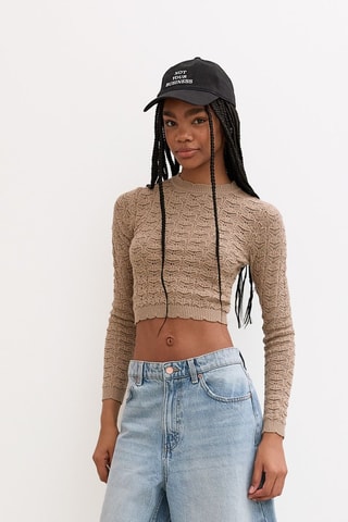 Crop top - Taupe