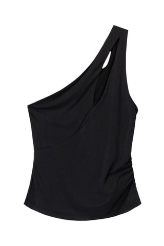 Top asymétrique - Noir