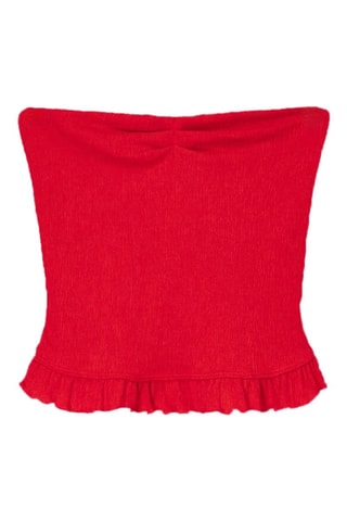 Top bustier - Rouge