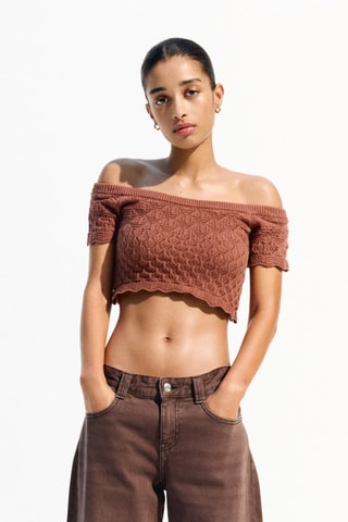 Crop top - Marron