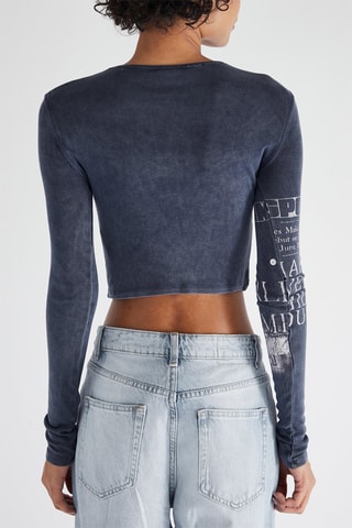 Crop top - Bleu