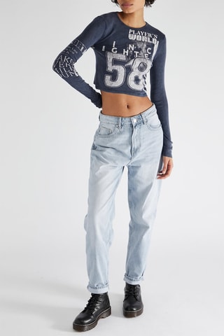 Crop top - Bleu