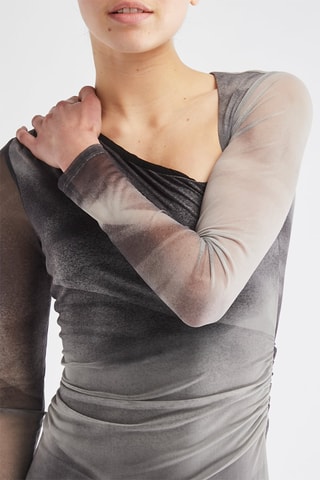 Robe asymétrique - Gris