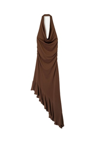 Robe midi - Marron