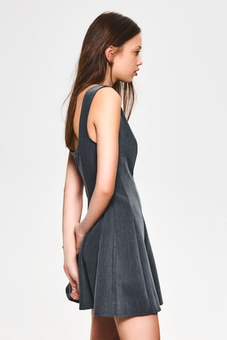 Robe patineuse - Gris foncé