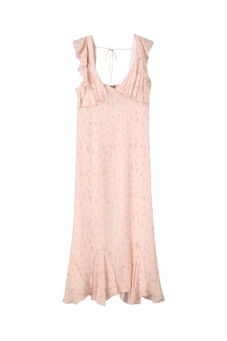 Robe volantée - Rose poudré