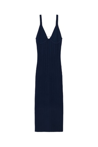 Robe midi - Bleu marine