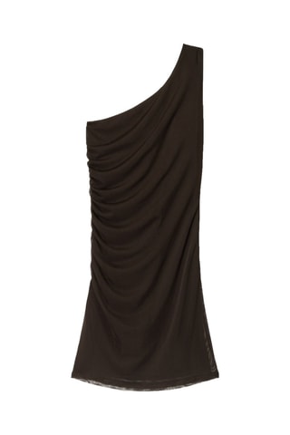 Robe asymétrique - Marron