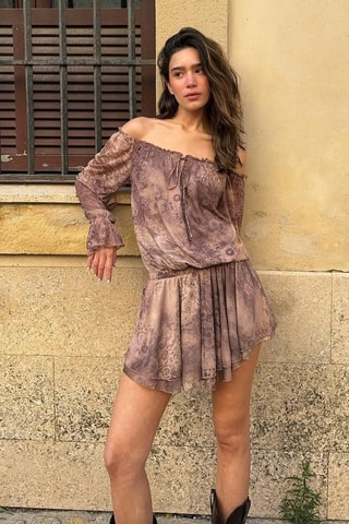 Robe patineuse - Beige