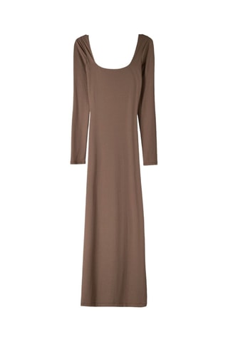 Robe midi - Marron