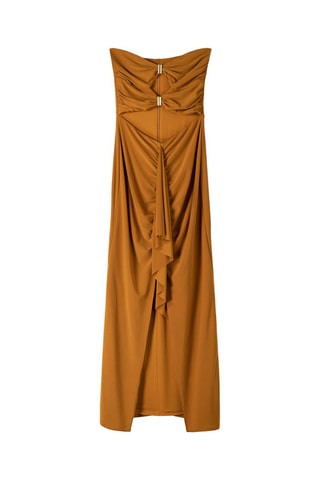 Robe bustier - Ocre