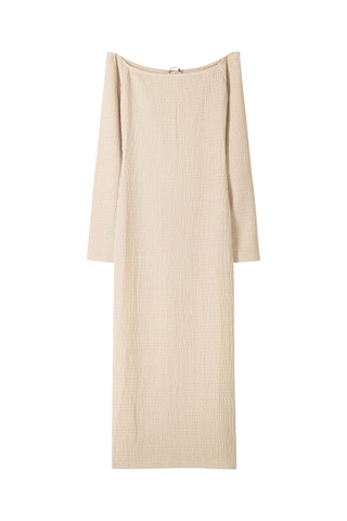 Robe midi - Beige