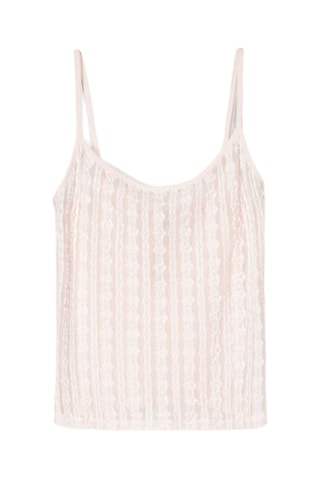 Caraco en dentelle - Rose