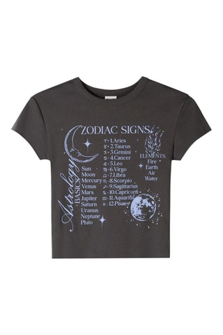 T-shirt cropped - Noir