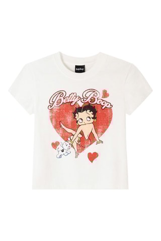 T-shirt Betty Boop - Blanc