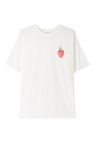 T-shirt oversize - Blanc