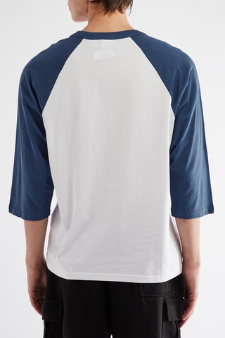 T-shirt - Blanc et bleu