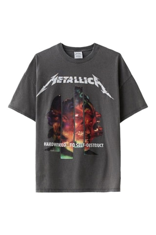 T-shirt Metallica - Gris foncé