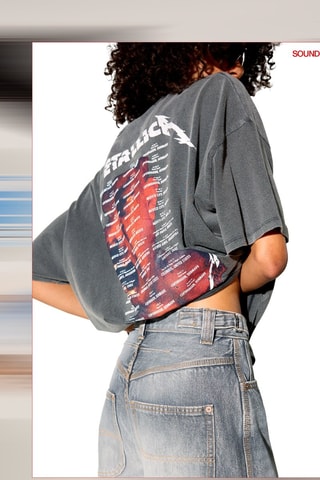 T-shirt Metallica - Gris foncé