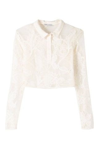 Blouse en dentelle - Ecru