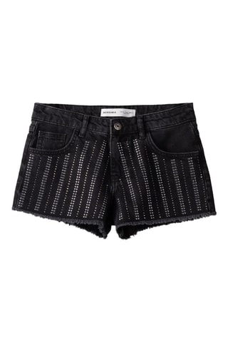 Short en jean - Noir