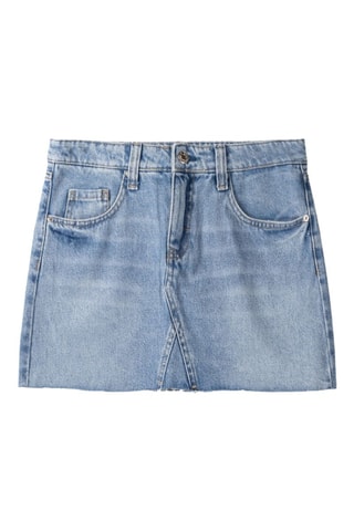 Jupe droite en jean - Bleu clair