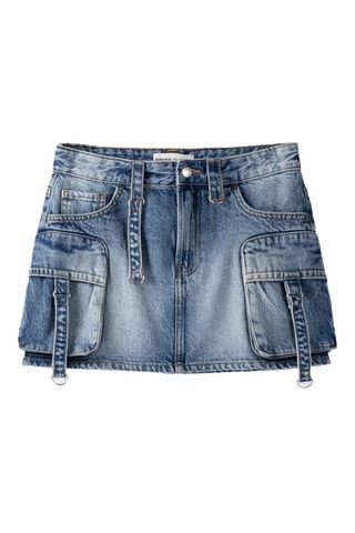 Minijupe en jean - Bleu