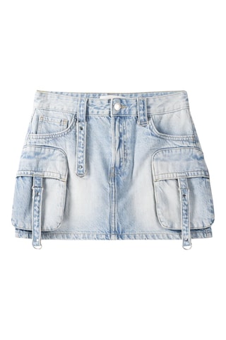 Minijupe en jean - Bleu clair