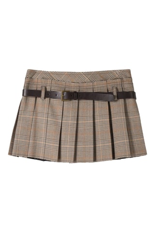 Jupe plissée - Marron