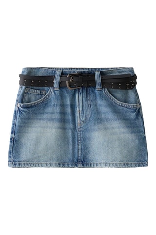 Minijupe en jean - Bleu clair