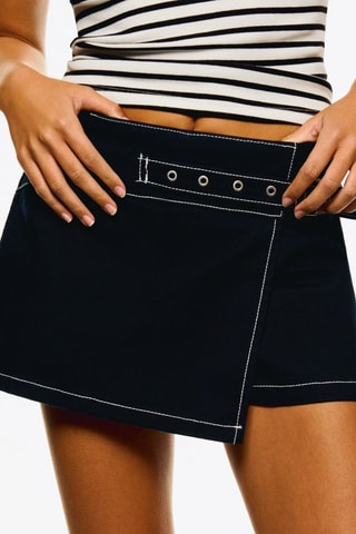 Jupe-short - Bleu marine