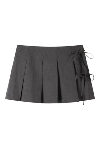 Jupe plissée - Gris