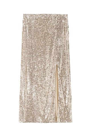 Jupe droite - Argenté