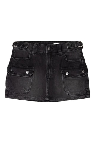 Minijupe en jean - Noir