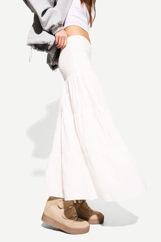 Jupe longue - Ecru